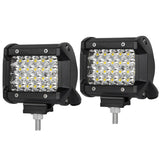 Quad Row 4 Inch Philips LED Work Light Bar for 4WD and 4X4 Vehicles - Powerful Spot Beam Driving Lights