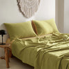 Cosy Club Sheet Set Bed Sheets 100% Cotton Queen Cover Pillow Case Yellow