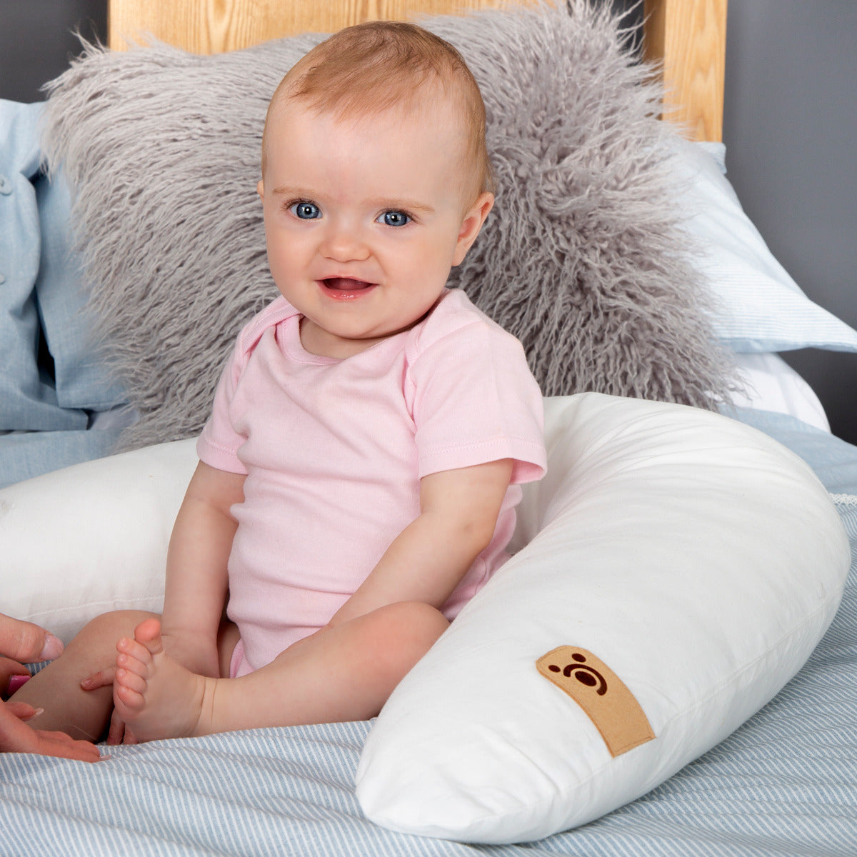 Ergonomic 4-in-1 V Shape and Wedge Pillow Set - White