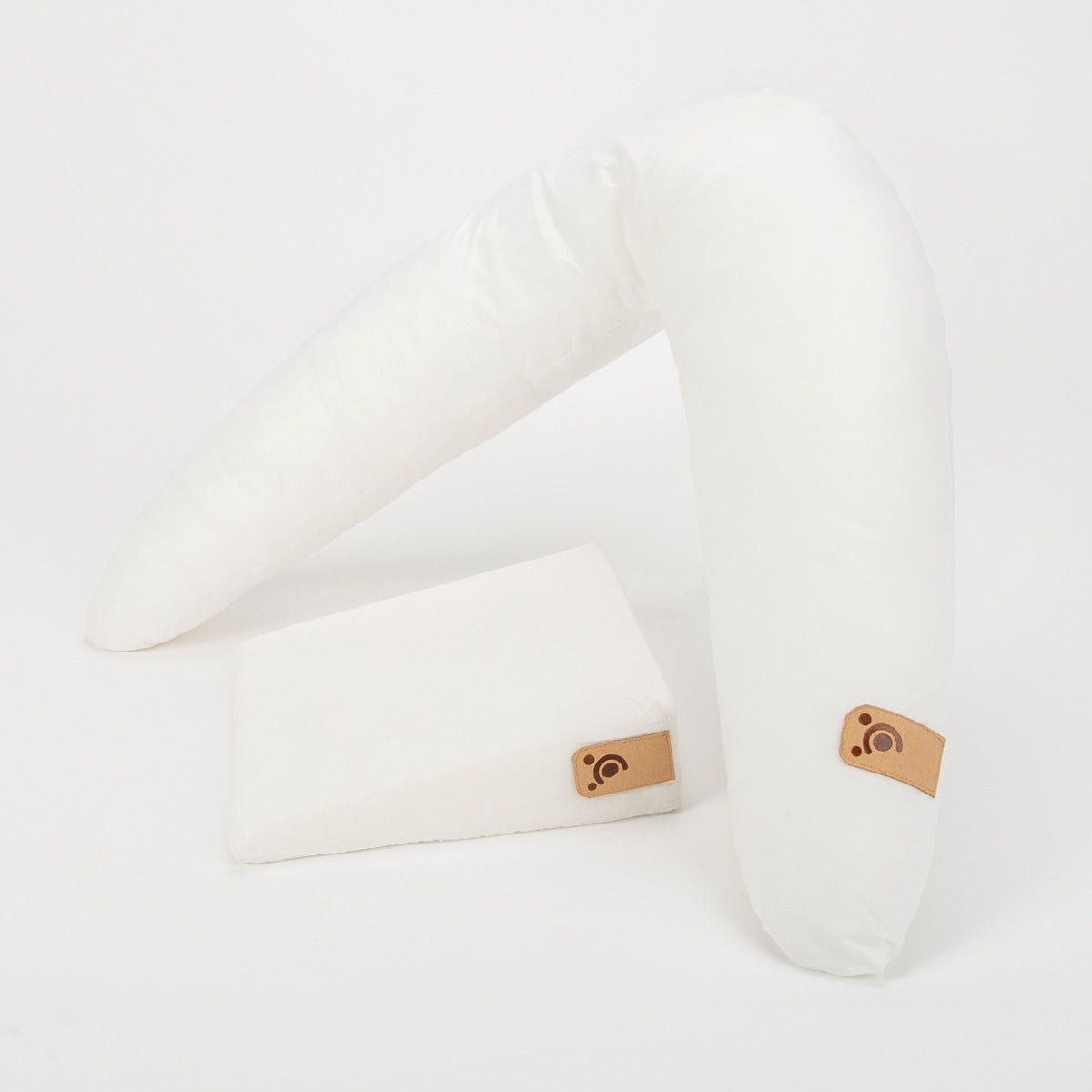 Ergonomic 4-in-1 V Shape and Wedge Pillow Set - White