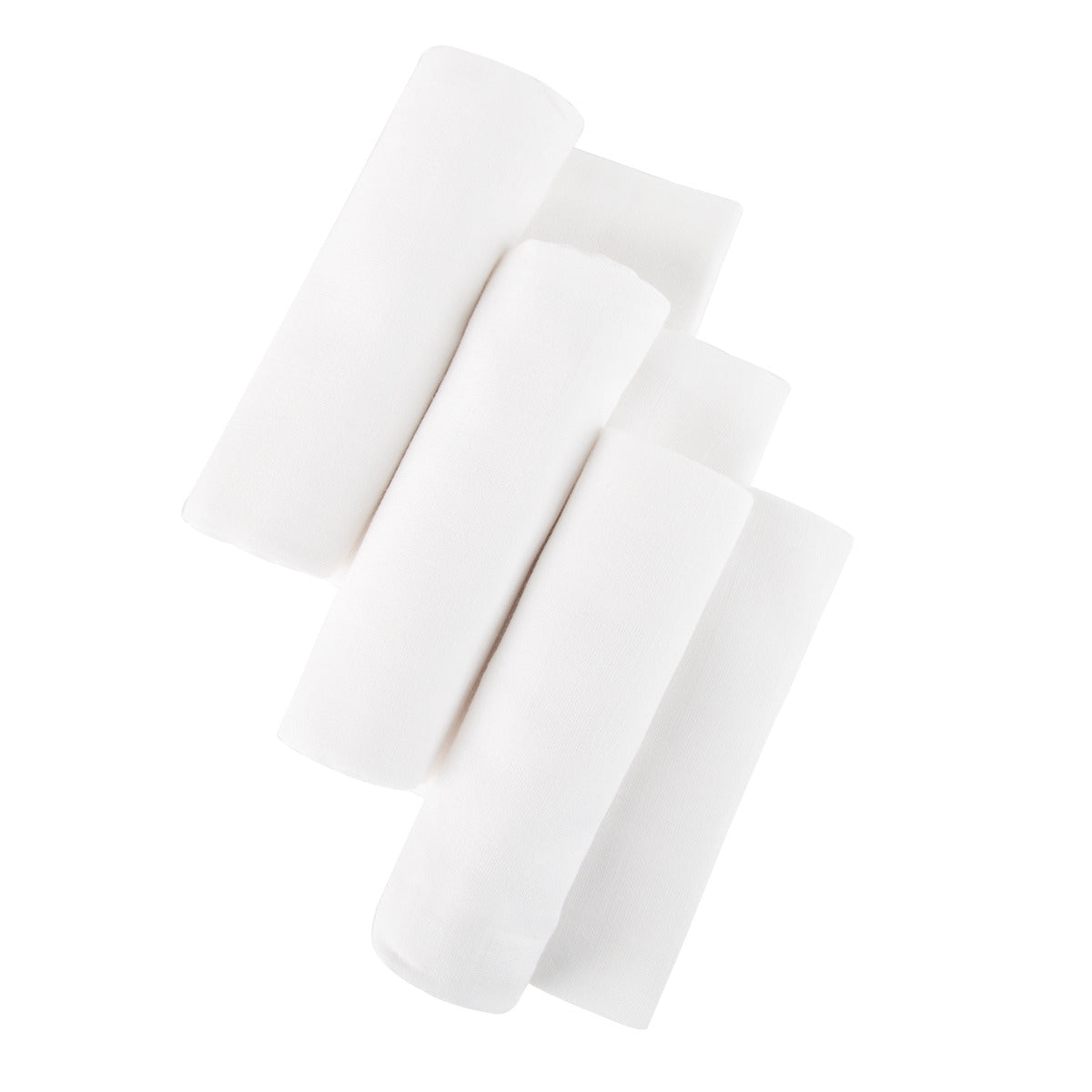 Cuddleco Organic Cotton Muslin Squares - White