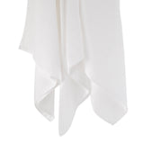Cuddleco Organic Cotton Muslin Squares - White - Top-Down View
