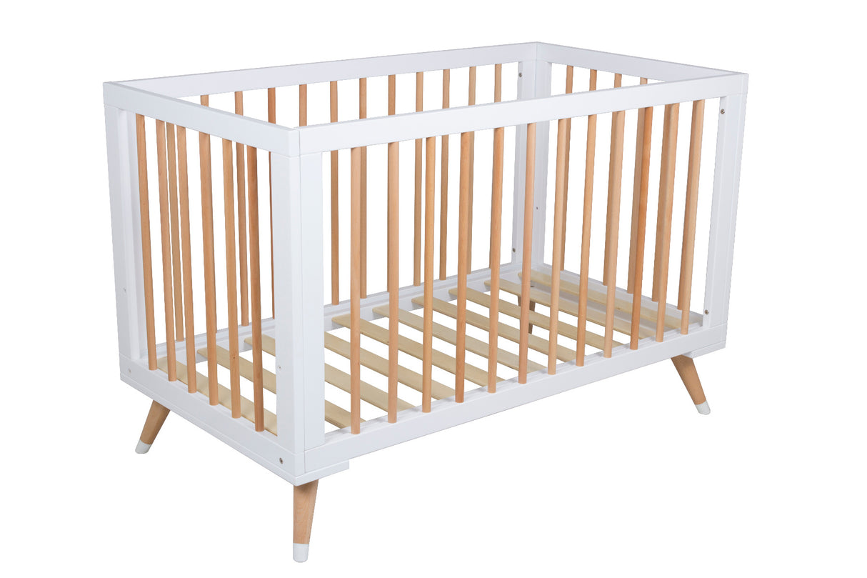 Bebe Care Zuri Wooden Baby Cot - Natural Finish