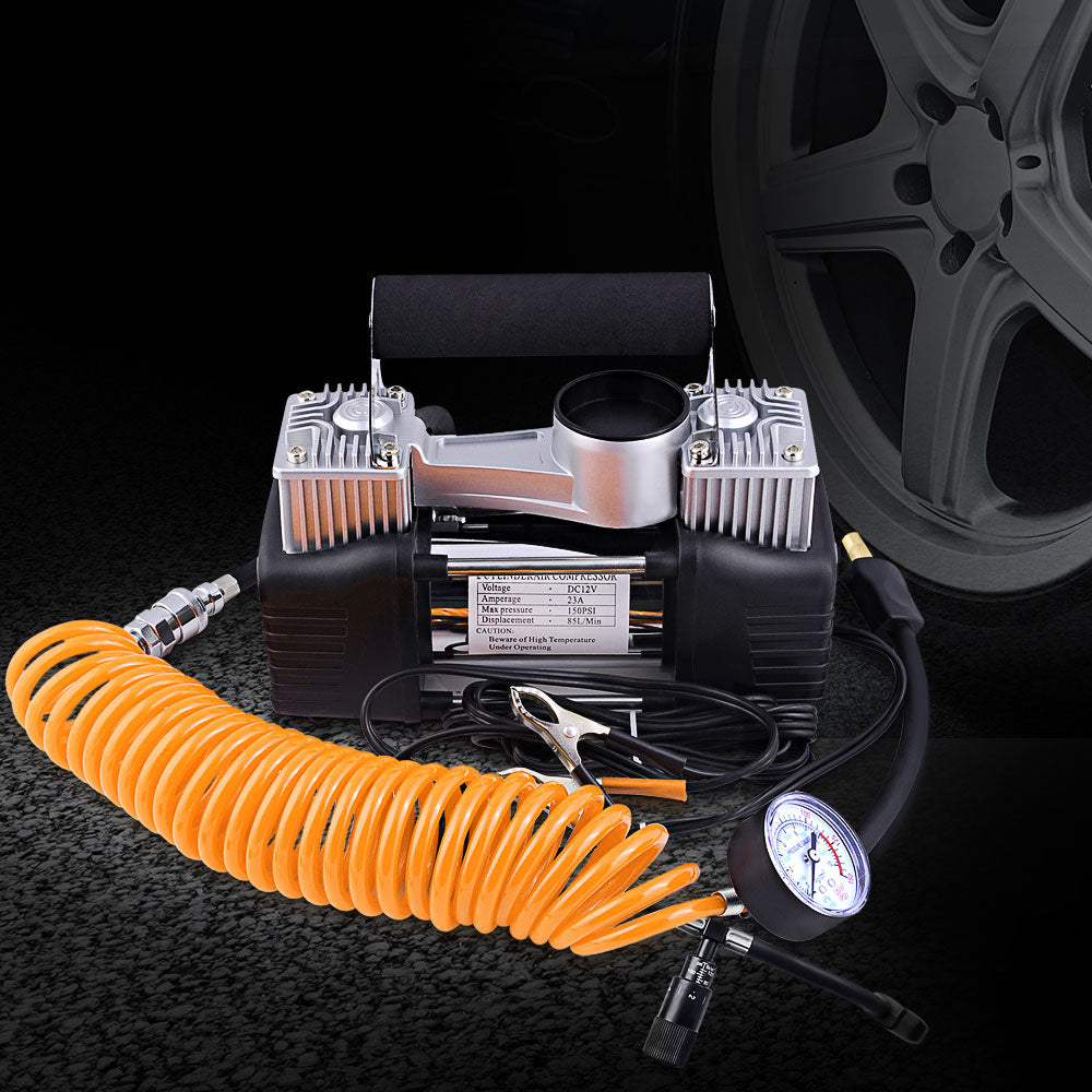 Giantz 12V High-Performance Portable Air Compressor