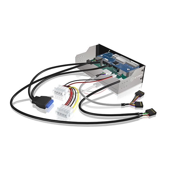 Multiport 5.25" Card Reader with USB 3.0 and eSATA Interfaces (IB-863a-B)