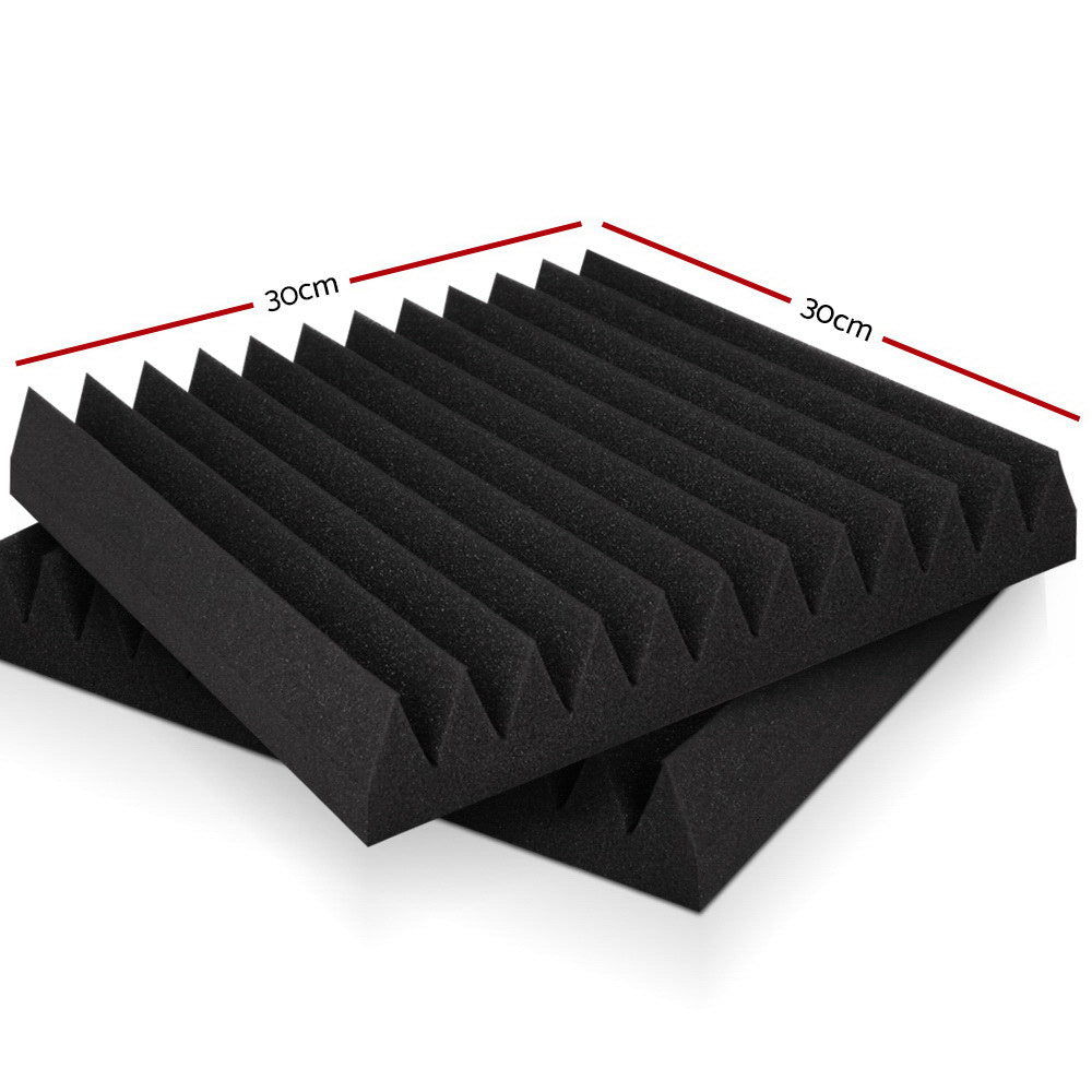 40-Pack Wedge Acoustic Foam Panels for Studio Soundproofing - 30x30cm