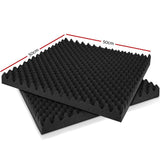 20-Pack Eggshell Acoustic Foam Panels for Enhanced Sound Absorption - 50x50CM - Side View