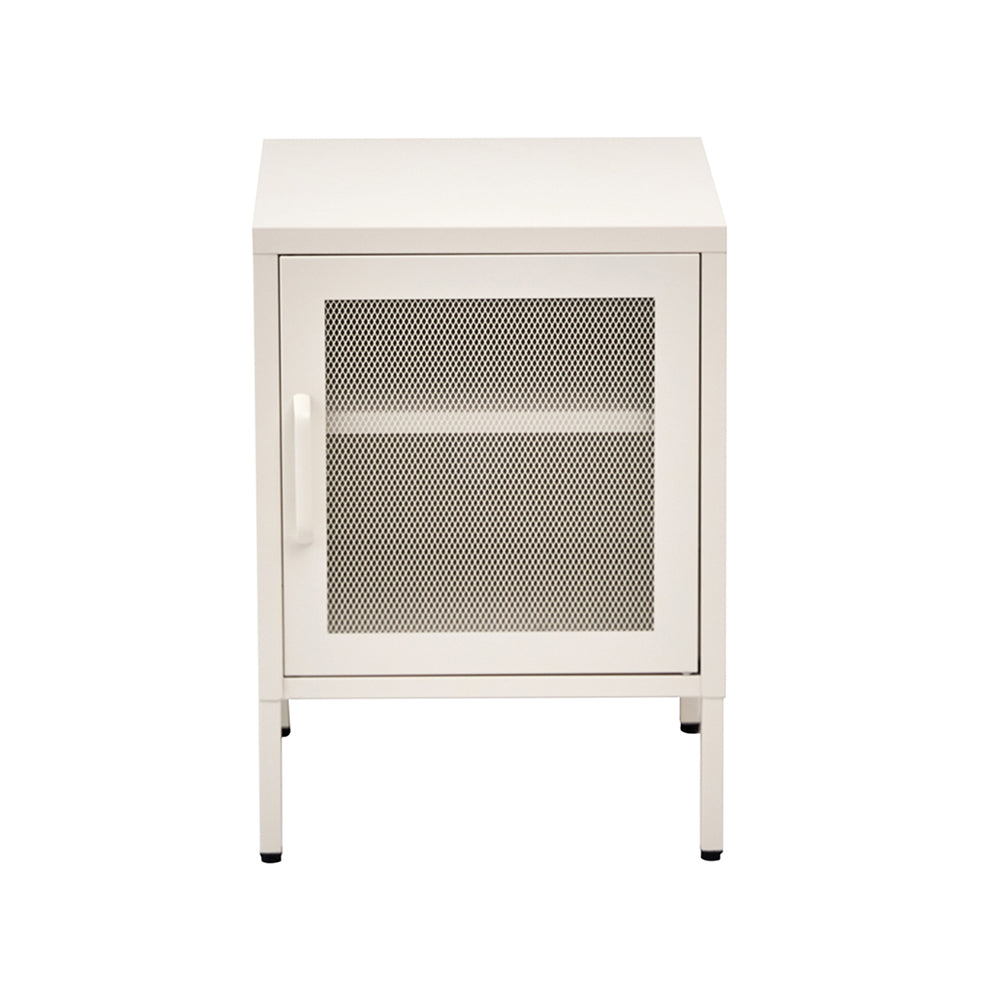 Stylish White Mesh Door Storage Cabinet Organizer by ArtissIn