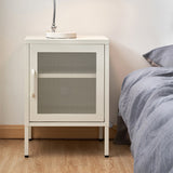 Stylish White Mesh Door Storage Cabinet Organizer by ArtissIn
