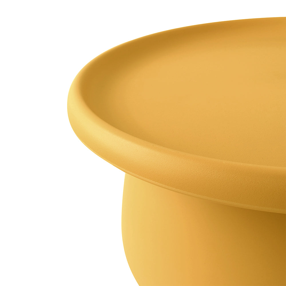 ArtissIn Contemporary Yellow Mushroom Coffee Table - 70CM Round Design