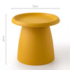 ArtissIn Coffee Table Mushroom Nordic Round Small Side Table 50CM Yellow