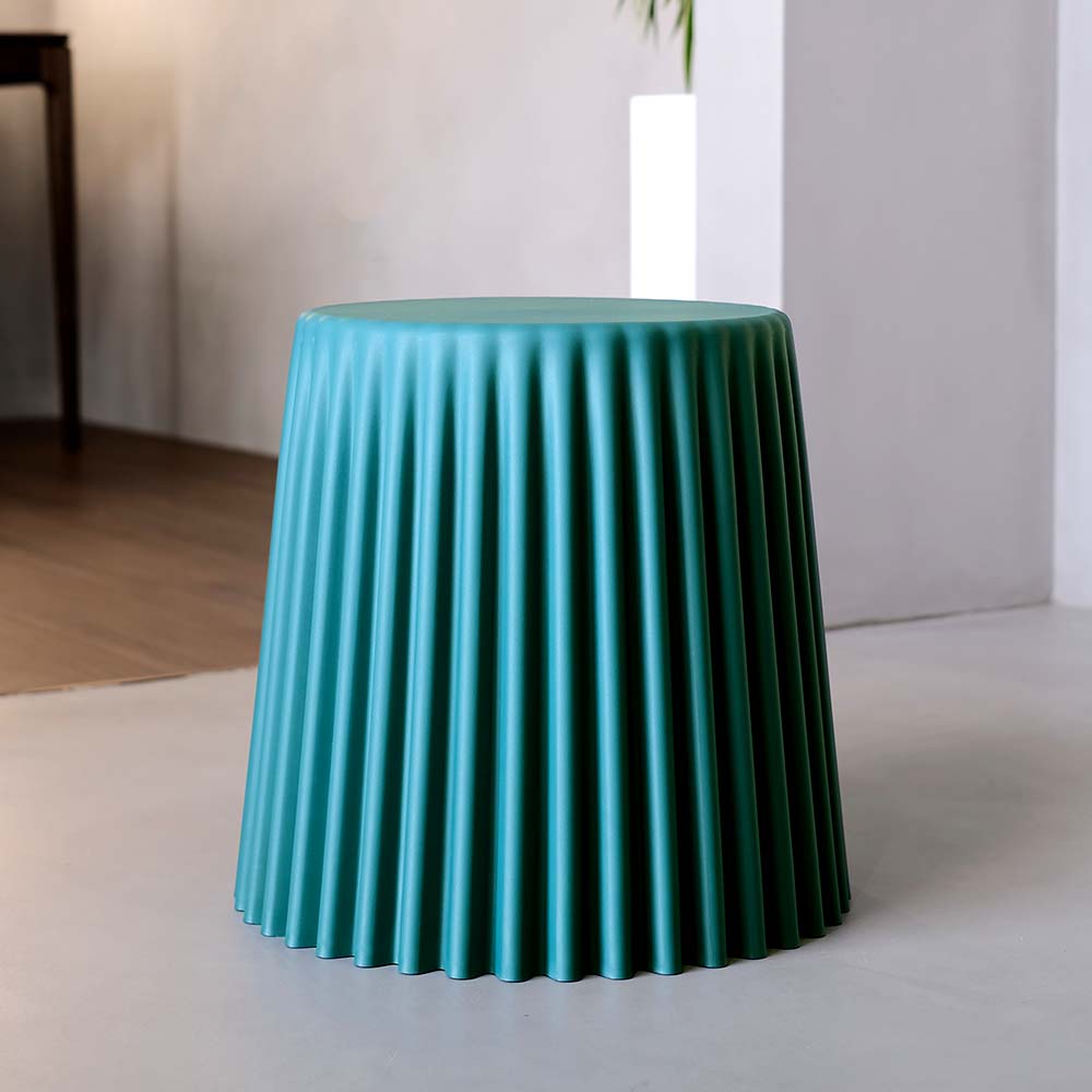 Set of 2 Dark Green ArtissIn Cupcake Stools - Stylish Plastic Stacking Chairs for Indoor & Outdoor Use
