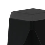 Contemporary Set of 2 ArtissIn Puzzle Stools - Colorful Plastic Stacking Chairs for Indoor and Outdoor Use - 45-Degree Angle