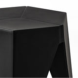 Contemporary Set of 2 ArtissIn Puzzle Stools - Colorful Plastic Stacking Chairs for Indoor and Outdoor Use - Rear View
