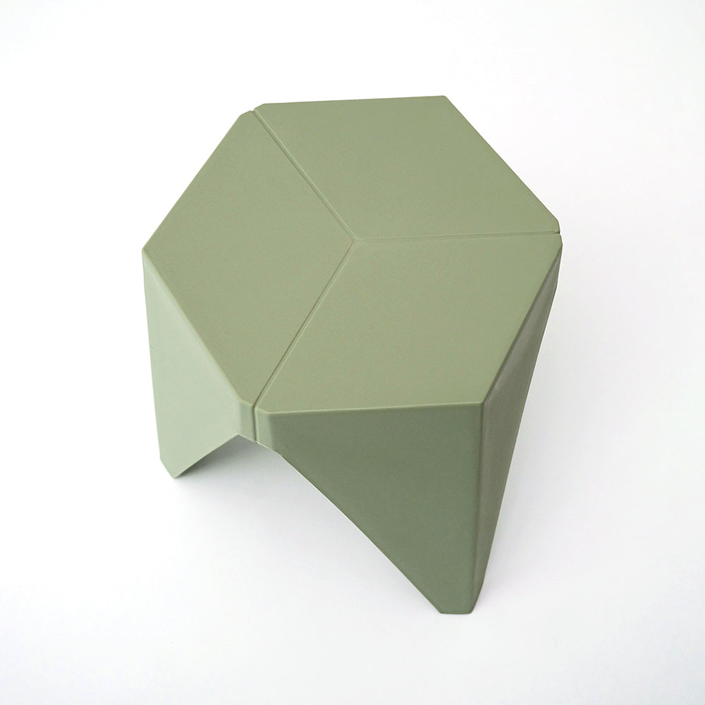 ArtissIn Set of 2 Contemporary Green Puzzle Stools for Indoor and Outdoor Use