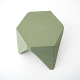 ArtissIn Set of 2 Contemporary Green Puzzle Stools for Indoor and Outdoor Use - Top-Down View