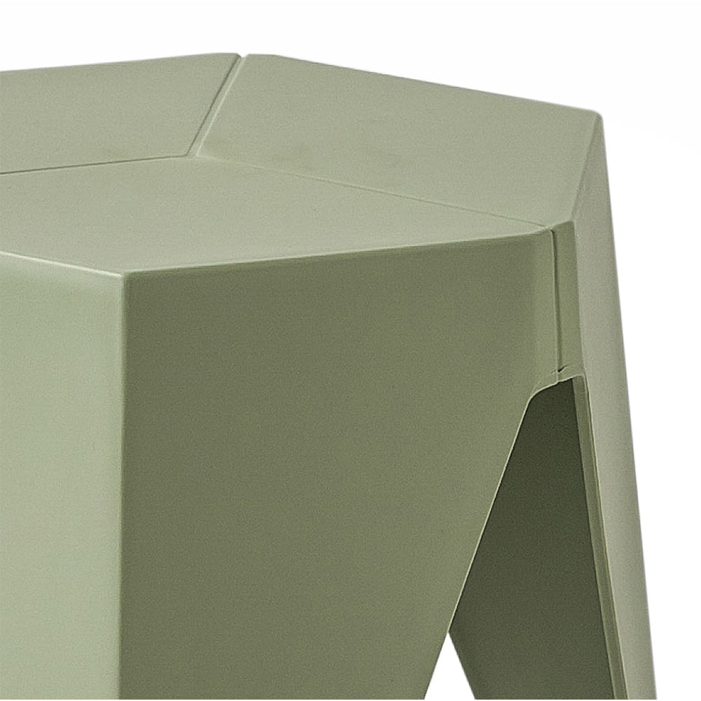 ArtissIn Set of 2 Contemporary Green Puzzle Stools for Indoor and Outdoor Use