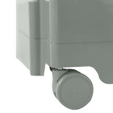 ArtissIn Multi-Functional Grey Nightstand Trolley with 3 Tiers and Wheels - 45-Degree Angle