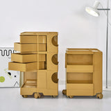 ArtissIn Modern Yellow Boby Trolley Nightstand with 3-Tier Storage and Wheels - Extra Image