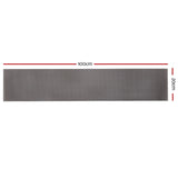 Gardeon Gutter Guard Aluminium Mesh 60M 100x20cm Black - Front View