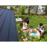 Gardeon Gutter Guard Aluminium Mesh 60M 100x20cm Black - Rear View