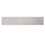 30-Piece Silver Aluminum Leaf Mesh Gutter Protection System - Side View