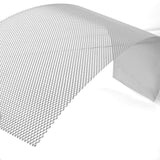 30-Piece Silver Aluminum Leaf Mesh Gutter Protection System - 45-Degree Angle