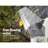 60-Piece DIY Aluminium Gutter Protection Mesh - 100x20cm Leaf Guard Set for Effortless Maintenance - 45-Degree Angle