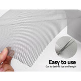 60-Piece DIY Aluminium Gutter Protection Mesh - 100x20cm Leaf Guard Set for Effortless Maintenance - Rear View