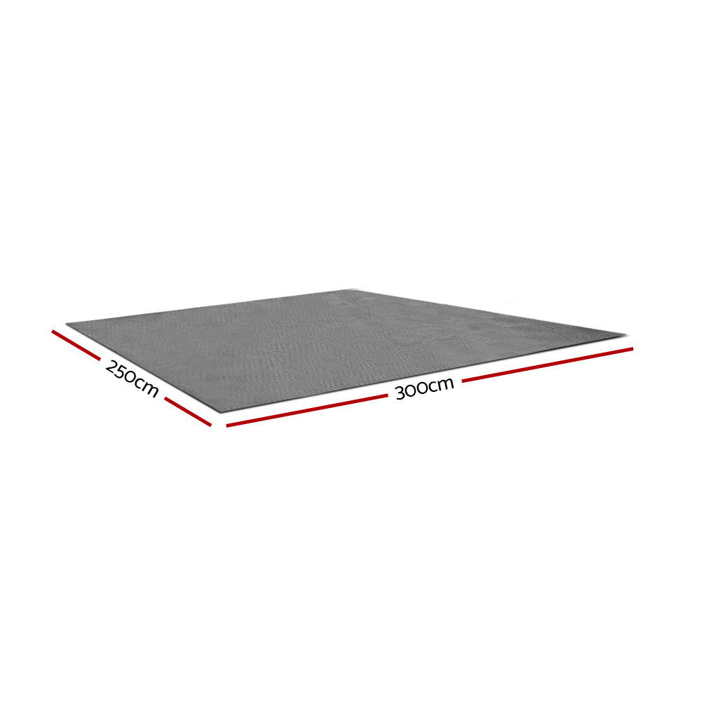 Weisshorn Portable Grey Annex Mat - 3m x 2.5m Heavy-Duty Floor Mat