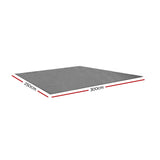 Weisshorn Portable Grey Annex Mat - 3m x 2.5m Heavy-Duty Floor Mat - Side View