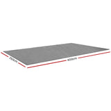 Weisshorn 6M x 2.5M Camping Annex Mat - Grey - Front View