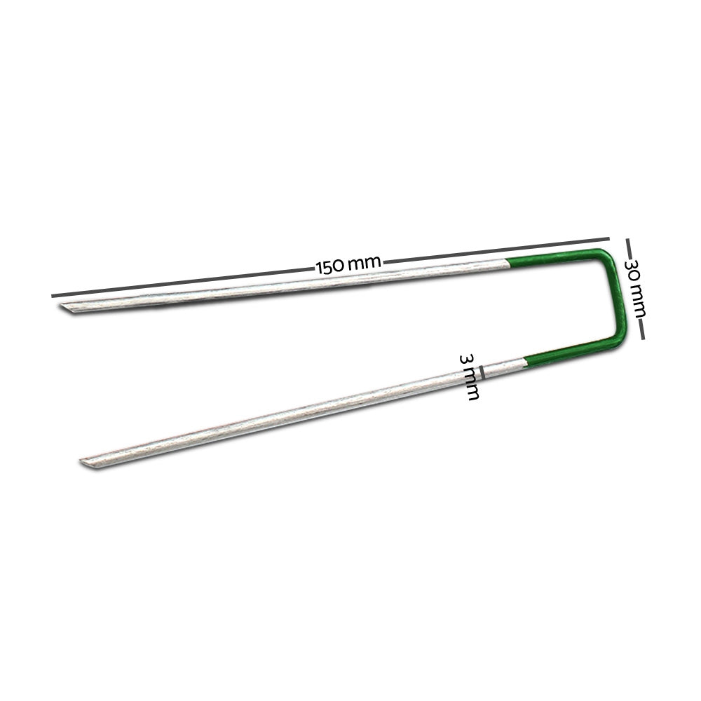 200 High-Strength Galvanized Steel Turf Anchoring Pins