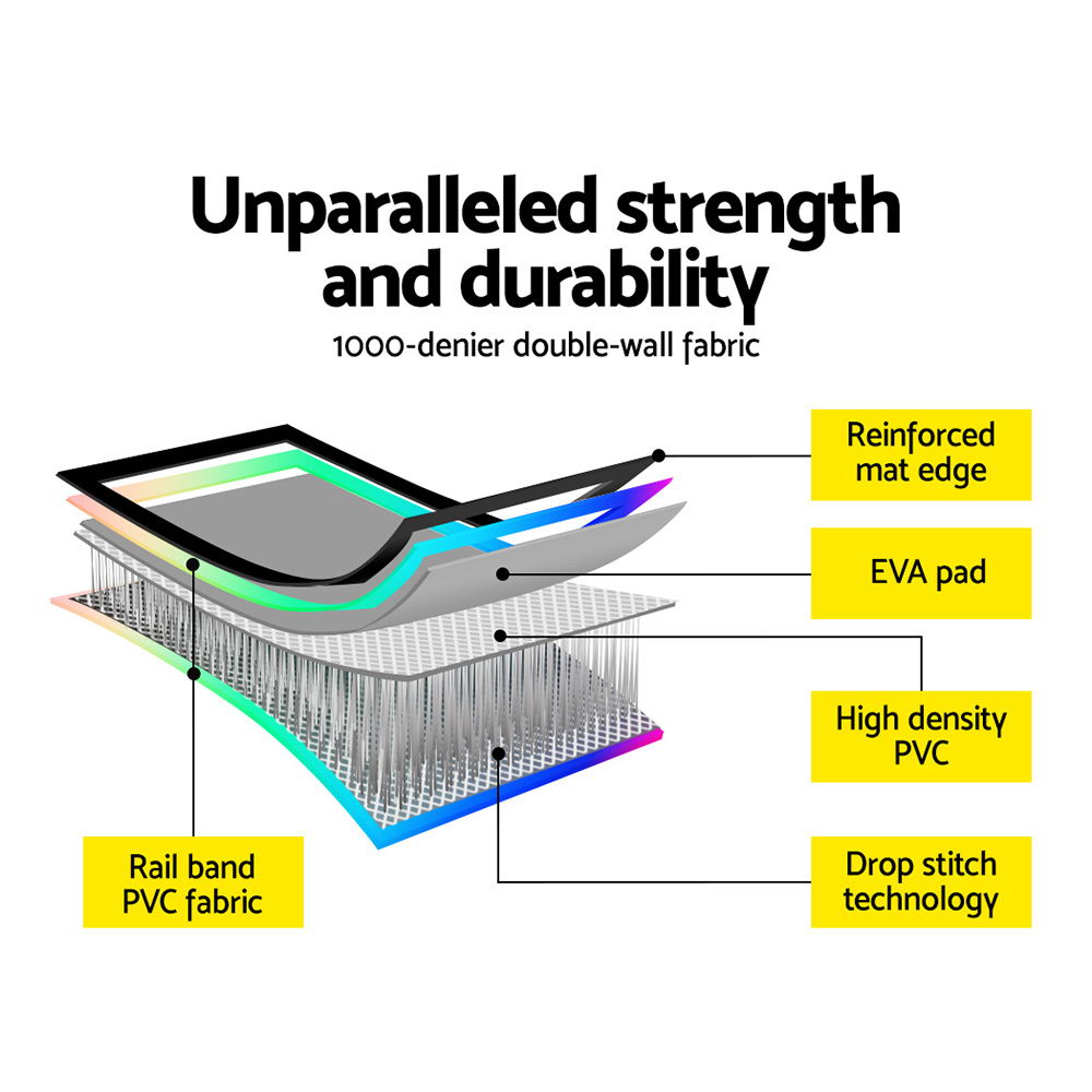 Everfit Inflatable Tumbling Mat - 3M Air Track for Gymnastics, Cheerleading & Martial Arts