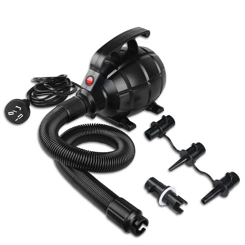 500W Portable Electric Air Pump for Inflatable Gym Mats and Equipment