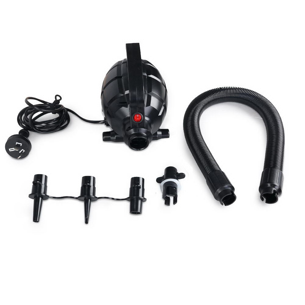 500W Portable Electric Air Pump for Inflatable Gym Mats and Equipment