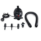 500W Portable Electric Air Pump for Inflatable Gym Mats and Equipment - Rear View