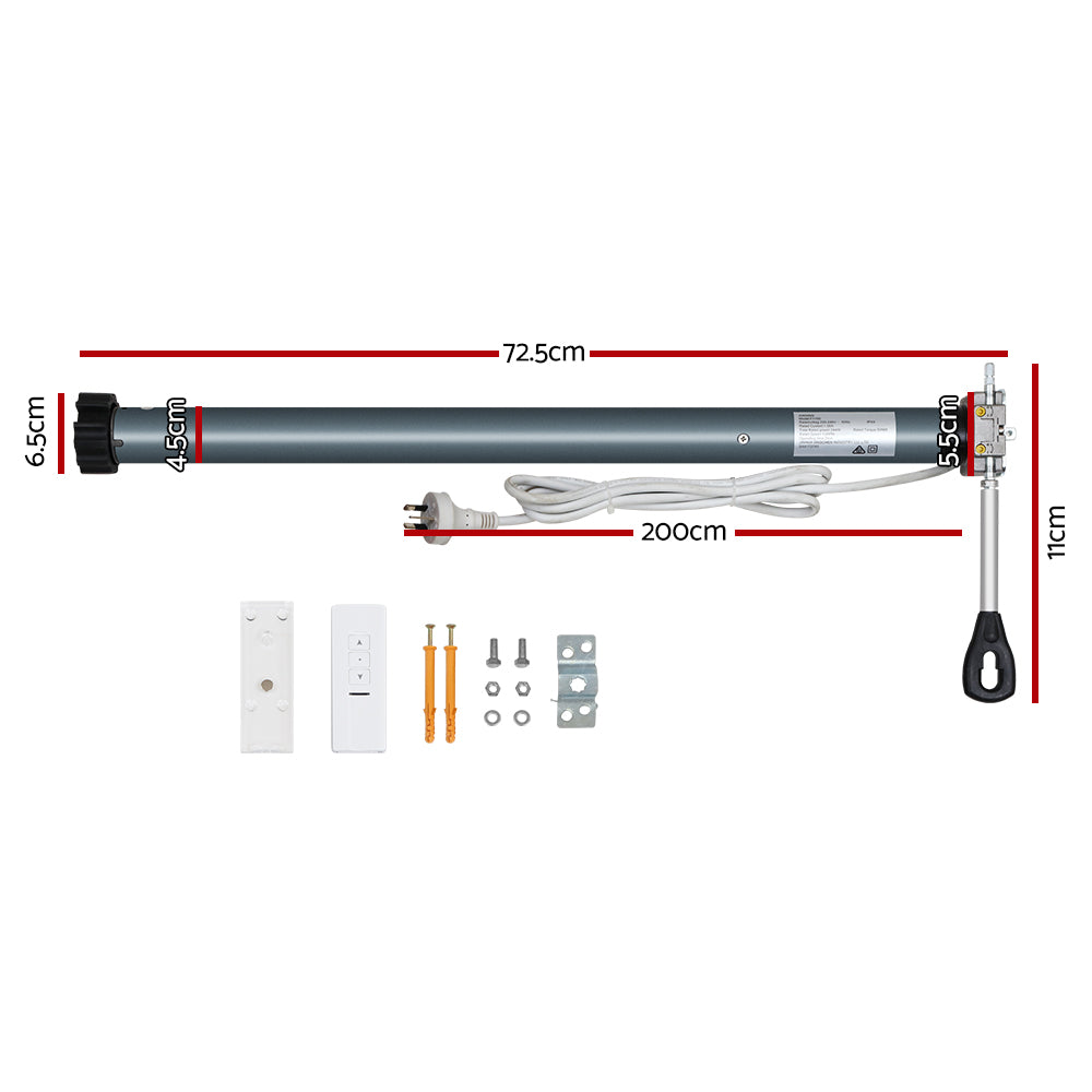 Instahut 240V Remote-Control Replacement Motor for 40NM Folding Arm Awning System