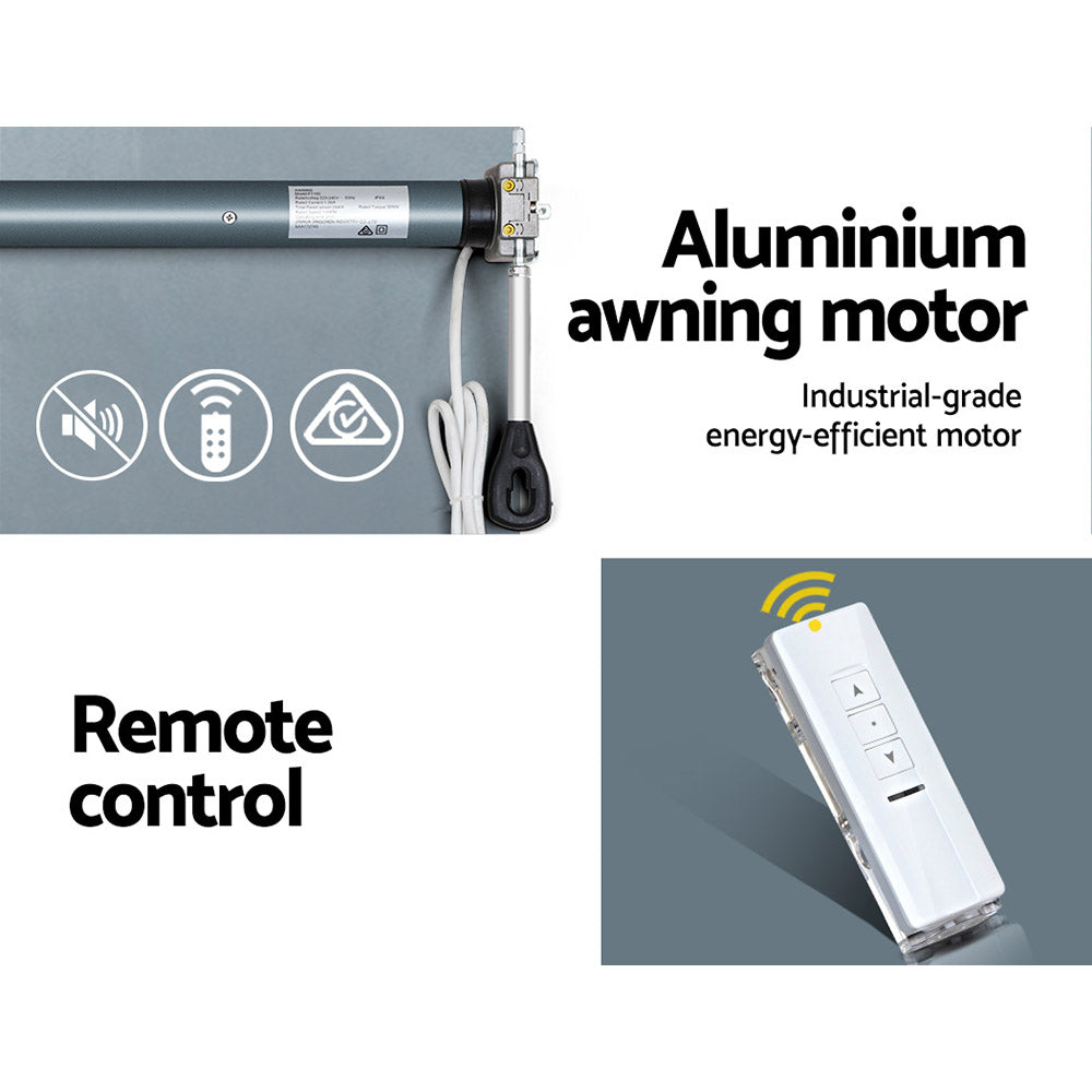 Instahut 240V Remote-Control Replacement Motor for 40NM Folding Arm Awning System
