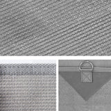Caravan Privacy Screen Roll Out Awning 3.4x1.95M End Wall Side Sun Shade Grey - Side View