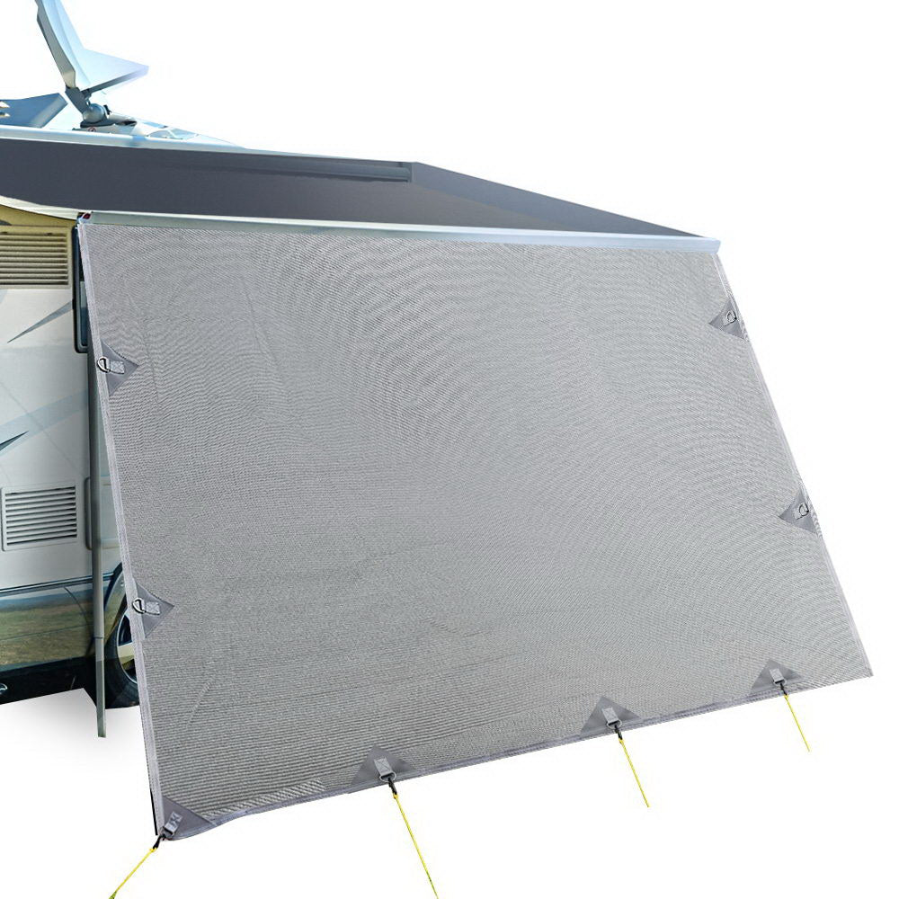 Caravan Awning Privacy Screen 4.3M x 1.95M Side Shade Shield