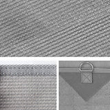 Caravan End Screen - 2.1m x 1.8m Privacy Shade for Roll Out Awnings - Top-Down View