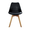 Artiss Set of 2 Padded Dining Chair - Black