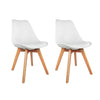 Artiss Set of 2 Padded Dining Chair - White