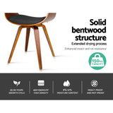 Curved Back Charcoal Fabric Dining Chair with Timber Base - Close-Up Angle