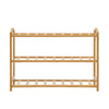 Artiss 3 Tiers Bamboo Shoe Rack Storage Organiser Wooden Shelf Stand Shelves