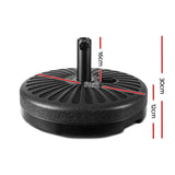 Heavy-Duty Outdoor Umbrella Base Pod for Patio with Sand/Water Fill Option - Side View
