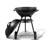 Compact Outdoor Charcoal BBQ Smoker for Camping and Tailgating - Front View