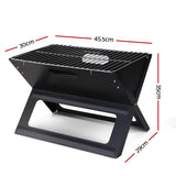 Grillz Portable Charcoal BBQ Grill for On-the-Go Outdoor Cooking - Side View