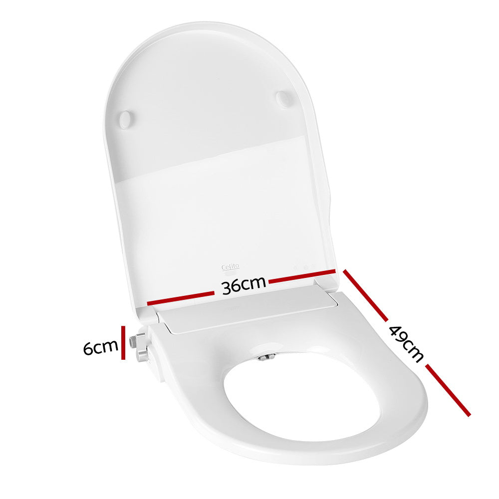 Cefito White Non-Electric Bidet Toilet Seat for Enhanced Hygiene